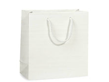 Load image into Gallery viewer, Matte Paper Cord Handle Gift Bags: Aqua Matte / 100 Pack / Cub 8x4x10"