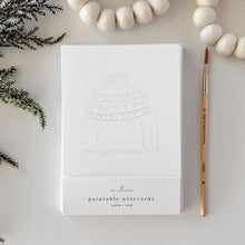 Load image into Gallery viewer, Warm + cozy paintable notecard