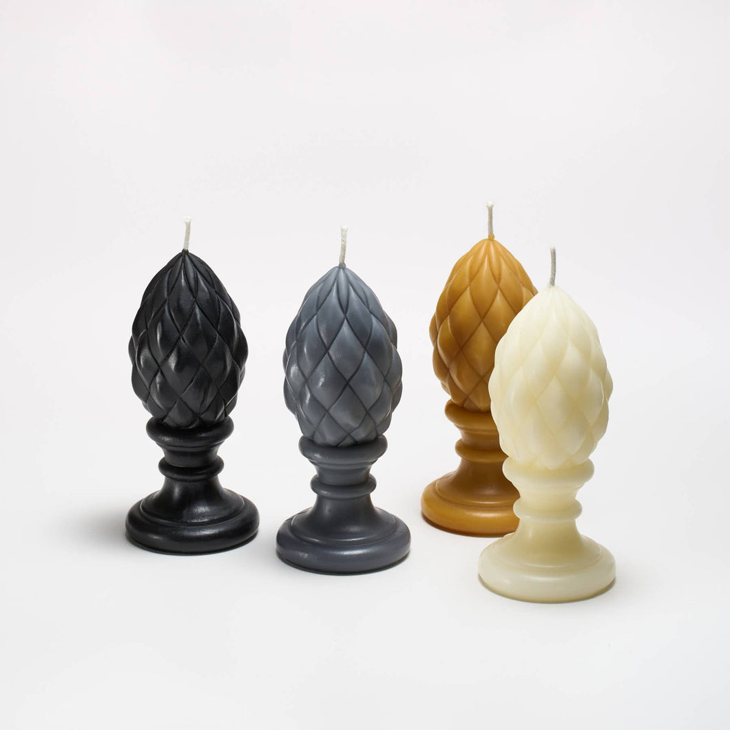 Finial Beeswax Candle : Bittersweet