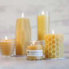 Load image into Gallery viewer, Apothecary Glass Candle – 100% Pure Beeswax – 25 Hour Burn
