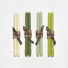 Load image into Gallery viewer, 12&quot; Bamboo Taper Candles: Celadon