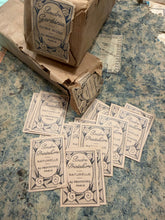 Load image into Gallery viewer, Antique French "Poudre Printaflore," labels in sets of 10