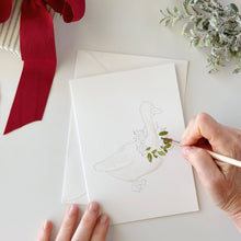 Load image into Gallery viewer, Festive friends paintable notecard