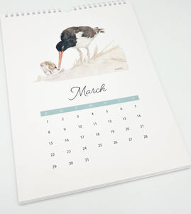 2026 Watercolor Coastal Creatures wall calendar