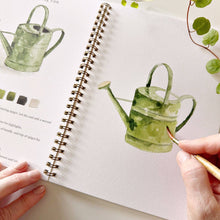 Load image into Gallery viewer, Garden watercolor workbook