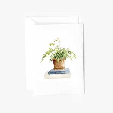 Maidenhair fern mini notecard