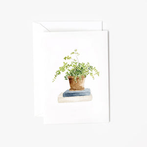 Maidenhair fern mini notecard