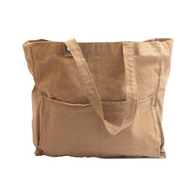 Load image into Gallery viewer, Distressed Canvas Tote: Cream