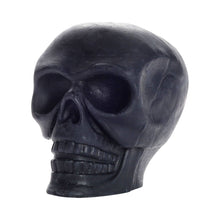 Load image into Gallery viewer, Sculpted Skull Candle – 100% Beeswax – Black - Handcrafted