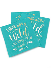 Load image into Gallery viewer, Funny Cocktail Napkins | Born to Be Wild - Foil - 20ct