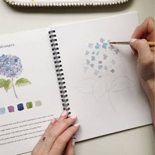 Load image into Gallery viewer, Flowers watercolor workbook