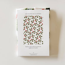 Load image into Gallery viewer, Holly berry tea towel