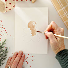 Load image into Gallery viewer, Gingerbread paintable notecards