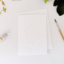 Load image into Gallery viewer, Backyard birds paintable notecards