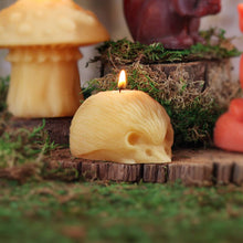 Load image into Gallery viewer, Hedgehog Candle – 100% Pure Beeswax – Handcrafted