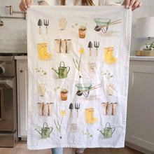 Load image into Gallery viewer, Gardening tea towel