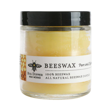 Apothecary Glass Candle – 100% Pure Beeswax – 25 Hour Burn