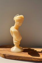 Load image into Gallery viewer, Artemis Bust Candle: Greek Goddess Soy Wax Sculpture: Light Pink / Unscented