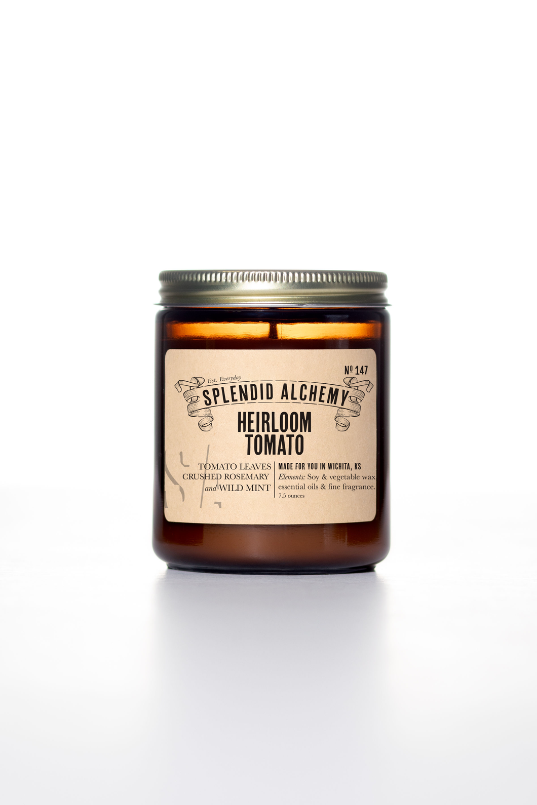 Heirloom Tomato Amber Jar Candle
