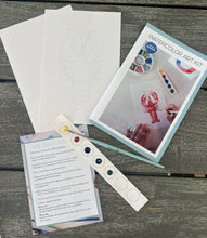 Load image into Gallery viewer, Watercolor Art Kit- Paint a Coastal Red Lobster DIY