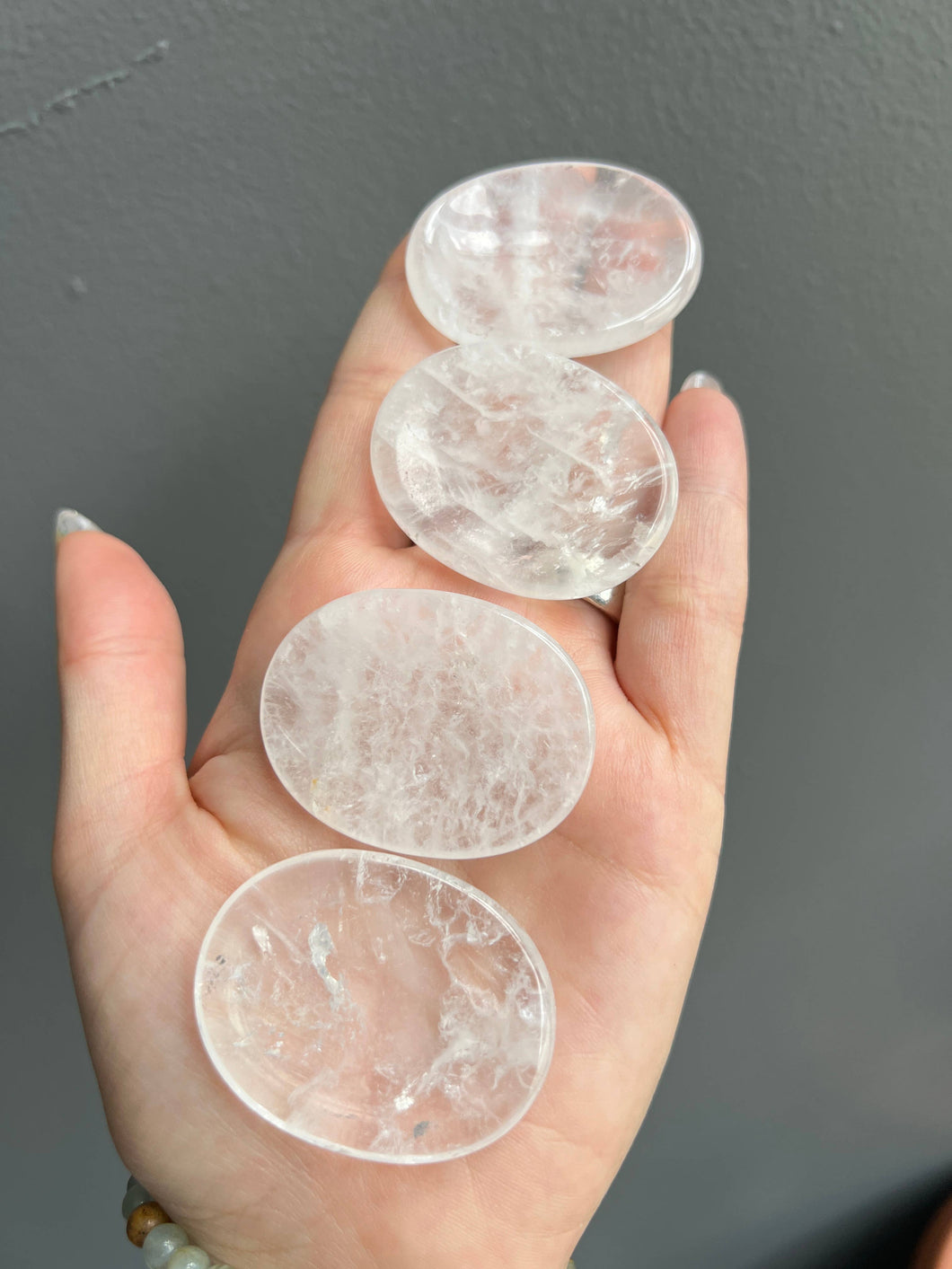 Quartz Crystal Worry Stone