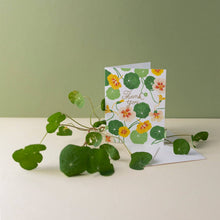 Load image into Gallery viewer, NASTURTIUMS  | thank you card