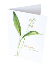 Load image into Gallery viewer, "Lily of the Valley" Watercolor Sympathy Greeting Card