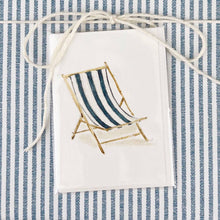 Load image into Gallery viewer, Beach chair mini notecard