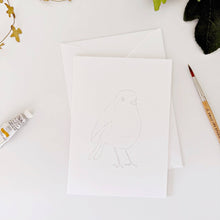 Load image into Gallery viewer, Backyard birds paintable notecards