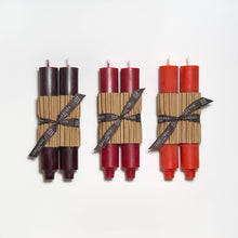 Load image into Gallery viewer, 9" Column Taper Candles: Wild plum