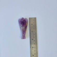 Load image into Gallery viewer, Amethyst Angel 7 Chakra Figurine Pocket Angel