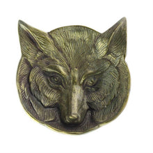 Load image into Gallery viewer, Fox Cast Metal Dish - Antique Brass.  Brass Plated Aluminum