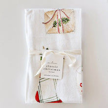 Load image into Gallery viewer, Classic christmas cotton tea towel