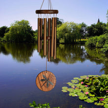 Load image into Gallery viewer, Woodstock Habitats™ Chime - Teak, Dragonfly