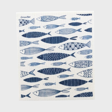 Load image into Gallery viewer, Fish Swedish Dishcloth | Kitchen Tea Towel | Dish Towel
