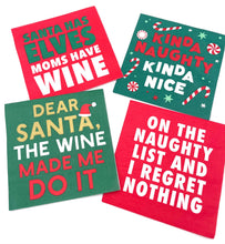 Load image into Gallery viewer, Christmas Cocktail Funny Napkins | I Regret Nothing