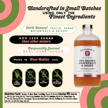 Load image into Gallery viewer, Sea Salted Grapefruit &amp; Agave Cocktail Mixer
