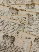 Load image into Gallery viewer, Original 1600s Stamped Antique French Script Document Pages