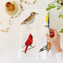 Load image into Gallery viewer, Birds tea towel