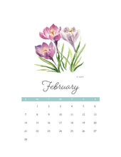 Load image into Gallery viewer, 2027 Floral Wall Calendar — Signed &amp; Numbered