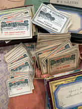 Load image into Gallery viewer, Antique French Labels in bundles of 8