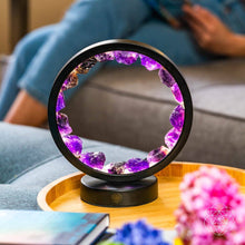 Load image into Gallery viewer, I Am At Peace - Spiritual Protection Amethyst Lamp