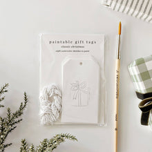 Load image into Gallery viewer, Classic christmas paintable gift tags