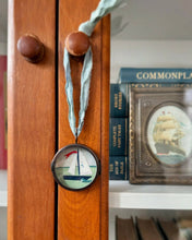 Load image into Gallery viewer, Sail No. 8 ~ Art Locket Ornament Nautical Boat Handmade 