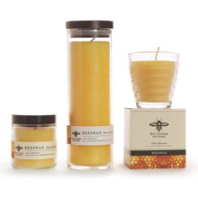 Load image into Gallery viewer, Apothecary Glass Candle – 100% Pure Beeswax – 25 Hour Burn
