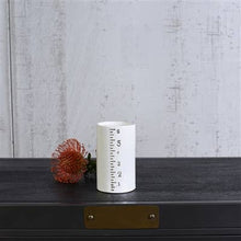 Load image into Gallery viewer, Ruled Cylinders Vase - 6 - White