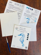 Load image into Gallery viewer, Seahorse Watercolor Kit