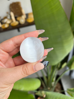 Small Selenite Crystal Sphere