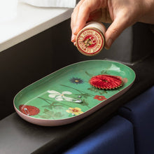 Load image into Gallery viewer, Oval Enamel Tray - Festival of Flowers