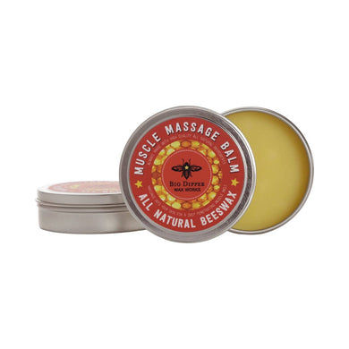 Muscle Balm – Beeswax Blend – Menthol – Essential Oils: Standard Tin (2 oz.)
